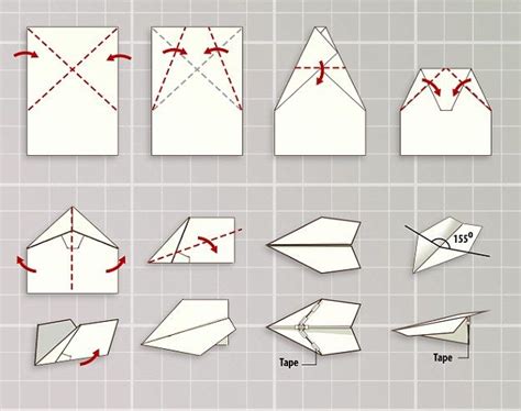 the instructions for how to make an origami airplane