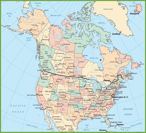 Map Of West Coast Of America and Canada – secretmuseum