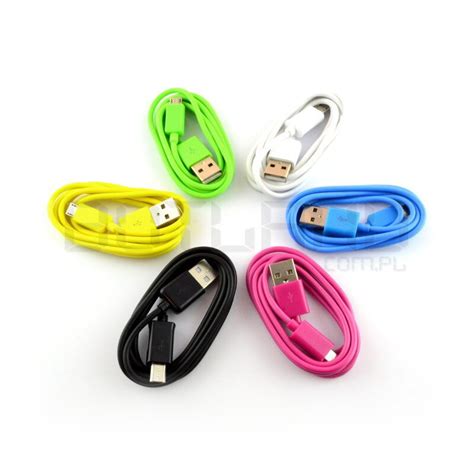 Lucky microUSB B cable - 1m - different colors Botland - Robotic Shop