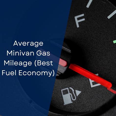 Average Minivan Gas Mileage (+Fuel Savings Calculator)