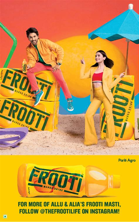 Frooti Mango Drink Parle Agro Ad - Advert Gallery