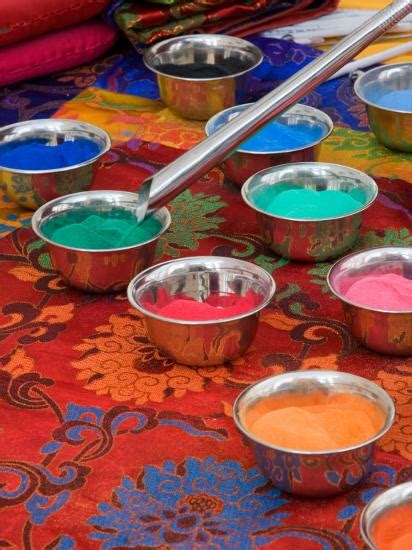'Colored Sand Used by Tibetan Monks for Sand Painting, Savannah, Georgia, USA' Photographic ...