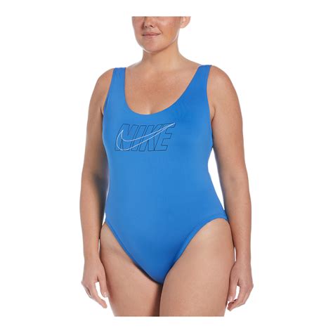 Nike Women's Chest Logo U-Back Plus Size One Piece Swimsuit/Bathing Suit, Sport | Sportchek