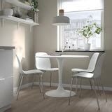 DOCKSTA / LIDÅS table and 4 chairs, white white/white chrome plated, 103 cm (401/2") - IKEA CA