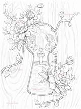 Keyhole Coloring Page sketch template