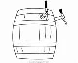 Keg Coloring Page sketch template