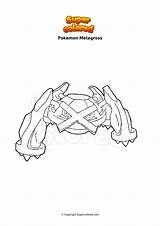 Mega Pokemon Metagross Coloring Pages Sketch Coloring Page sketch template