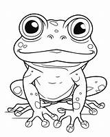 Premium Vector  Frog Coloring Page For Kids coloring Pages sketch template