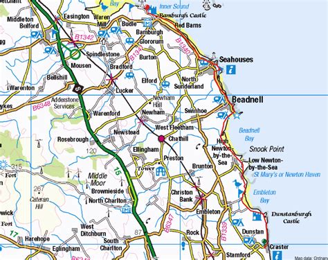 Bamburgh Castle Map