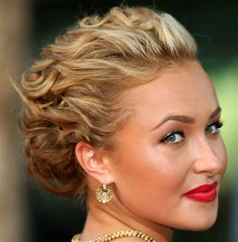 hairstyles popular 2012: Formal Prom Curly Updo Hairstyle Pictures