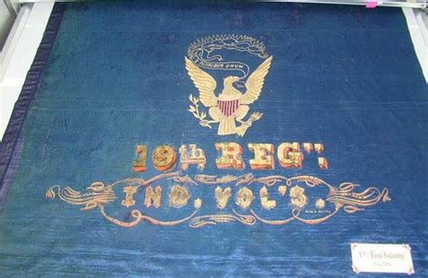 The Iron Brigade's 19th Indiana Volunteer Infantry's Regimental flag ...