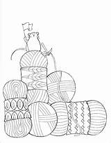 I Dream Of Yarn A Knit And Crochet Coloring Book From KnitPickscom  sketch template