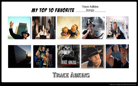 My Top 10 favourite Trace Adkins Songs by NurFaiza on DeviantArt