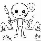 Stick Man Coloring Page 36913 29183 sketch template