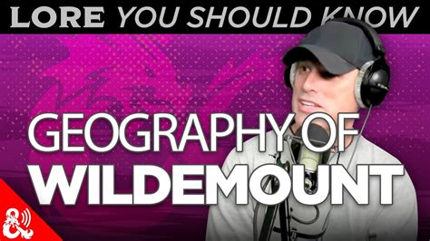 Lore You Should Know - Geography of Wildemount - YouTube