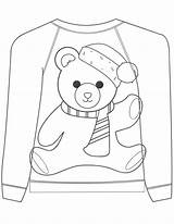 Sweater Coloring Pages  Nation sketch template