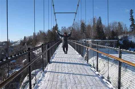 Montmorency Falls--The Suspension Bridge offers a beautiful view. | City hotel, Quebec city ...