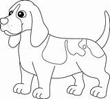 Basset Hound Dog Coloring Page Isolated For Kids 8208774 Vector Art At  sketch template