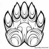 Bear Paw Coloring Pages  Free & Printable sketch template