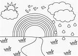 Rainbow And Forest Coloring Page  Free Printable Pages For Kids sketch template