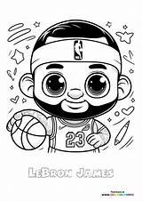 LeBron James  Coloring Pages For Kids Free Print Or Download sketch template