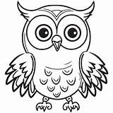 Owl Outline Vector Illustration Coloring Book For Children Cartoon  sketch template