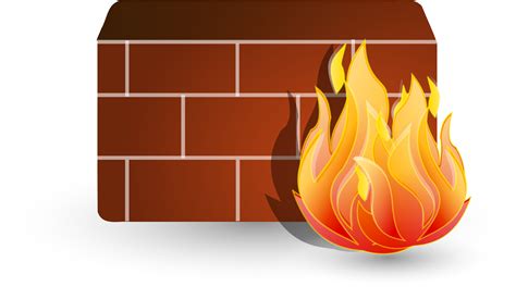 Free Clipart Illustration Of A Computer Firewall