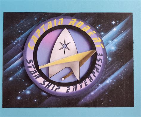 Star Trek Birthday Card Star Trek Greeting Card Enterprise - Etsy UK