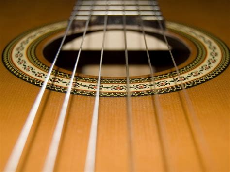 Great Guitar Sound: Guitar Wallpaper - Classical Guitar Soundhole Inlay Nylon Strings - 1600x1200