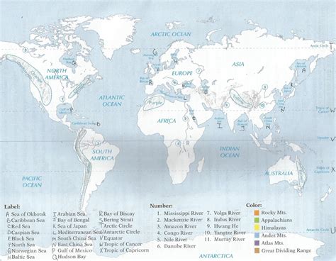 7th Grade - History Map Skills 7 - Seas Diagram | Quizlet