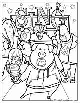 Sing Coloring Pages Nana sketch template