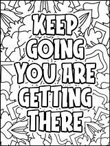 Motivational Quotes coloring Page Inspirational  sketch template