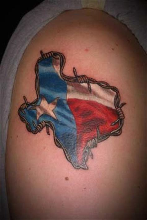 Texas tattoos Tattoo images and Barbed wire on Pinterest | Texas tattoos, Texas flag tattoo ...