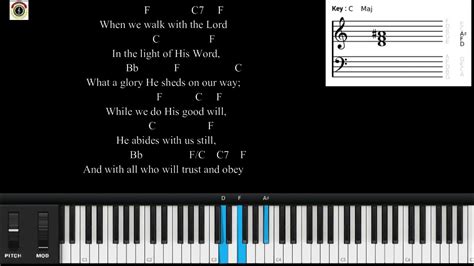 Trust and Obey Hymn (Simple Chord Progression) - YouTube