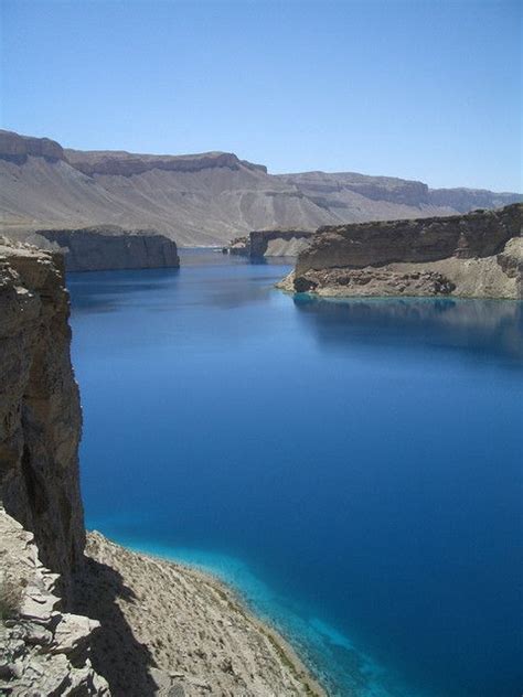 Band-e Amir Lakes, Afghanistan. Band-e Amir are a stunning group of turquoise lakes in Eastern ...