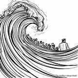 Tsunami Coloring Pages  Free & Printable sketch template