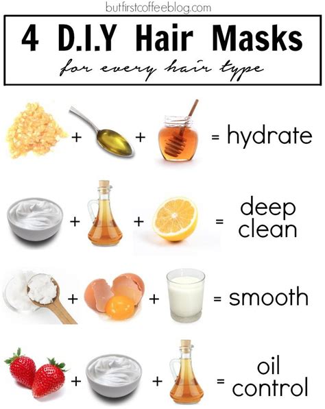 4 DIY Hair Masks for Every Hair Type | Diy hair care, Hair mask, Diy hair masks