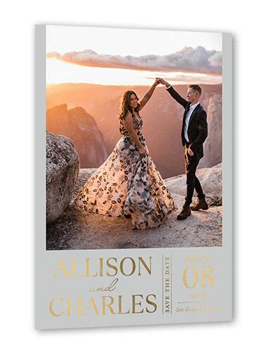 Gold Foil Save The Date | Shutterfly