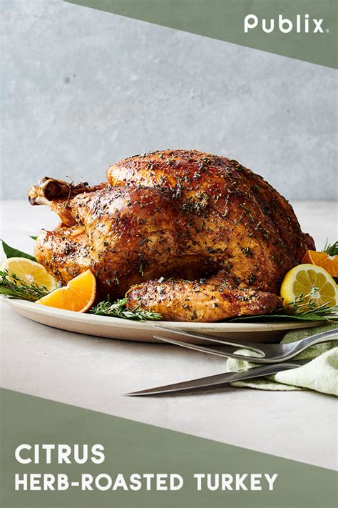 Brighten up your traditional Thanksgiving with this Publix Aprons® recipe for Citrus Herb-R ...