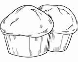 Muffins coloring Page  ColouringPages sketch template