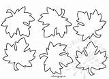 Maple Leaves Coloring Pages sketch template