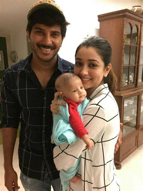 Dulquer and Amal with their Daughter Ameerah. #Dulquer #Family | Handsome celebrities, Movie ...