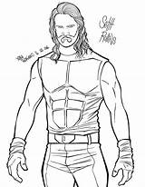 Seth Rollins Wwe Coloring Pages Sketch Page sketch template
