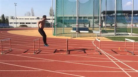 Hurdle jump slow motion - YouTube