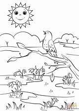 Printable coloring Pages Of Nature scenes sketch template