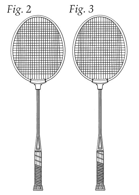 Patent USD587324 - Badminton racket - Google Patents