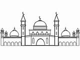 Al Aqsa Masjid Coloring Page Sketch sketch template