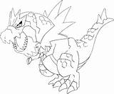 Coloring Pages Pokemon  Tyrantrum Drawings sketch template