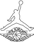 Logo Air Jordan drawing - Topcoloringpages.net