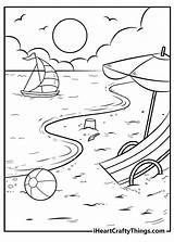 beach coloring Pages For Kids Printable Pdf sketch template